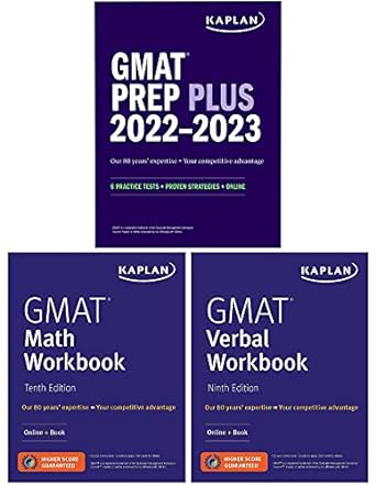 gmat complete 2022 2023 3 book set 6 practice tests + proven strategies + online 1st edition kaplan test prep