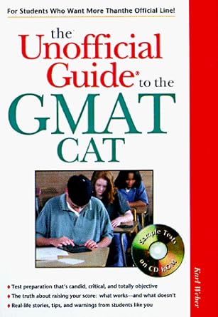 the unofficial guide to the gmat cat pap/com edition karl weber 0028626850, 978-0028626857