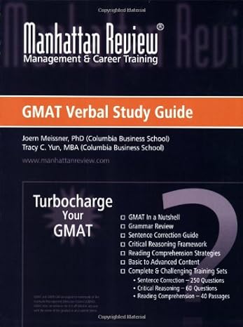 manhattan review turbocharge your gmat verbal study guide 5th.08th edition joern meissner ,tracy c. yun