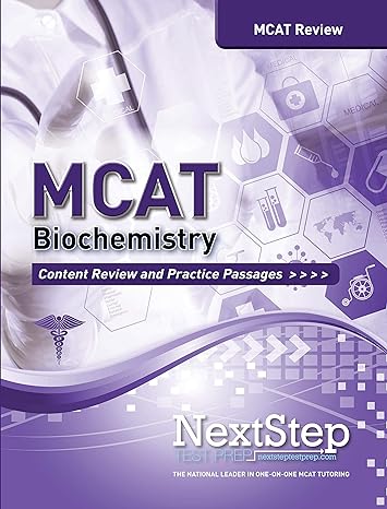 mcat biochemistry content review and practice passages 1st.2nd edition next step test prep ,bryan schnedeker