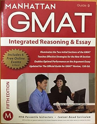 integrated reasoning and essay gmat strategy guide 5th edition - manhattan gmat 1935707833, 978-1935707837