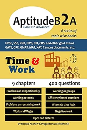 aptitudeb2a basics to advanced time and work for upsc ssc ibps sbi exam railways gate gmat gre mat xat campus