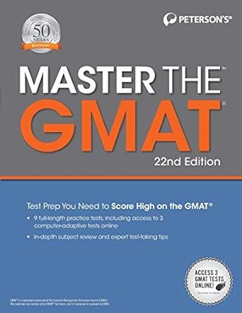 master the gmat by peterson s paperback 1st edition unknown author b012usrp4s