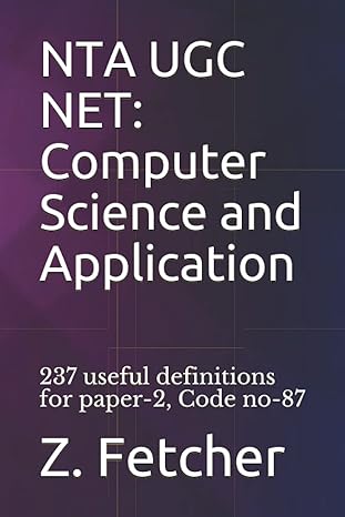 nta ugc net computer science and application 237 useful definitions for paper 2 code no 87 1st edition z.