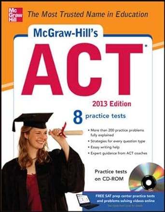 mcgraw hill s act  rom 2013 edition 7th edition steven dulan 0071792988, 978-0071792981