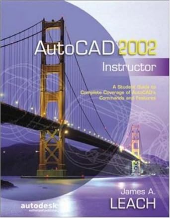 autocad 2002 instructor 1st edition james a leach ,james leach 0072528621, 978-0072528626