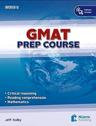 nova s gmat prep course + software 1st edition jeff kolby 6055450895, 978-6055450892