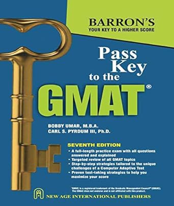 barron s pass key to the gmat 7th edition eugene d. jaffe 8122435718, 978-8122435719