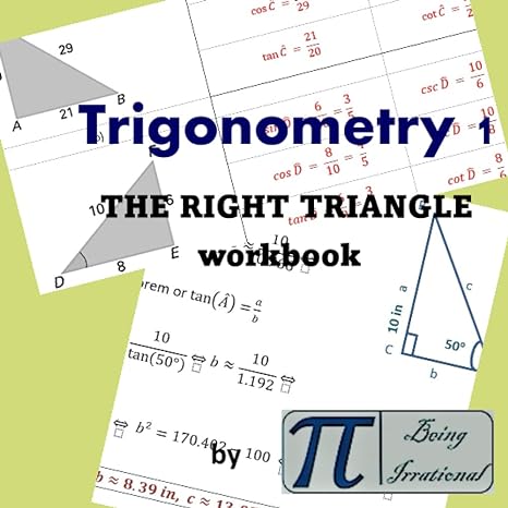 trigonometry 1 the right triangle workbook 1st edition maria vieira vilela 979-8844220227