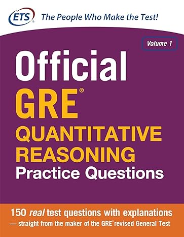 official gre quantative reasoning practice questions 1/ed paperback 31st.99th edition educational testing