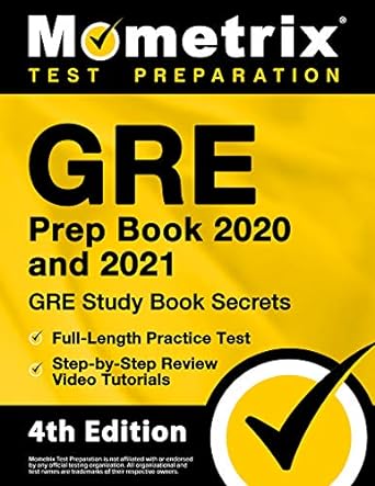 gre prep book 2020 and 2021 gre study book secrets full length practice test step by step review video