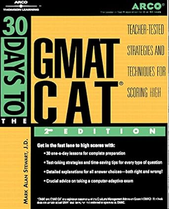 30 days to gmat cat 2nd ed revised, subsequent edition arco 0768906350, 978-0768906356