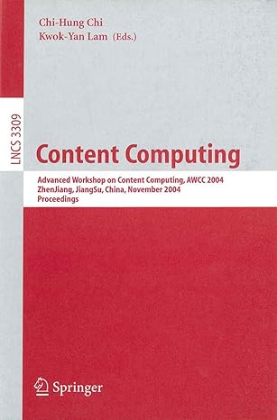 content computing advanced workshop on content computing awcc 2004 zhen jiang jiang su china november 15 17