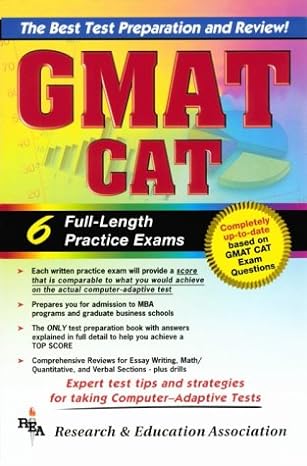 gmat cat the best test preparation for the graduate management admission test 1st edition dr. anita price