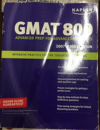 kaplan gmat 800 2007 2008 edition revised edition kaplan 1419550969, 978-1419550966