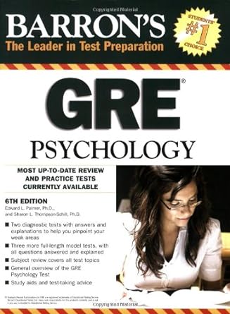 barron s gre psychology graduate record examination in psychology 6th edition edward l. palmer ph.d. ,sharon