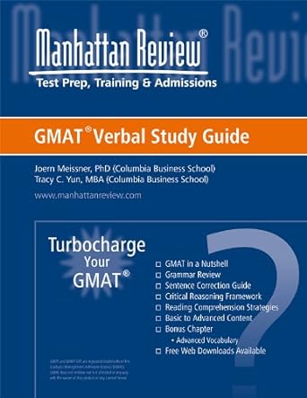 manhattan elite prep turbo charge your gmat verbal study guide 10th.1st edition tracy c. yun, manhattan elite