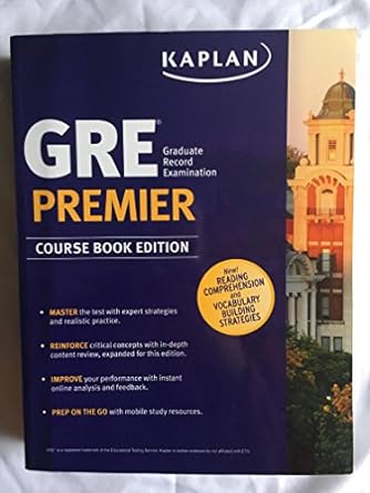 kaplan gre premier course book edition 1st edition kaplan test prep 1506207073, 978-1506207070