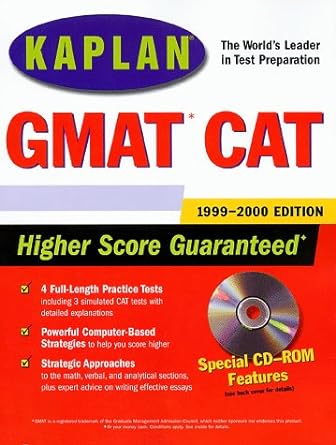 kaplan gmat cat 1999 2000  rom bk&cd rom edition kaplan 0684856662, 978-0684856667