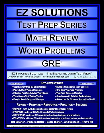 ez solutions test prep series math review word problems gre 1st edition punit raja suryachandra ,ez solutions