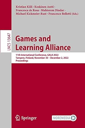 games and learning alliance 11th international conference gala 2022 tampere finland november 30 december 2