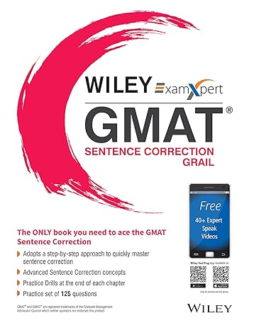 wiley s examxpert gmat sentence correction grail 1st edition wiley india 8126538090, 978-8126538096