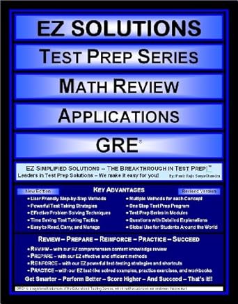 ez solutions test prep series math review applications gre 1st edition punit raja suryachandra ,ez solutions