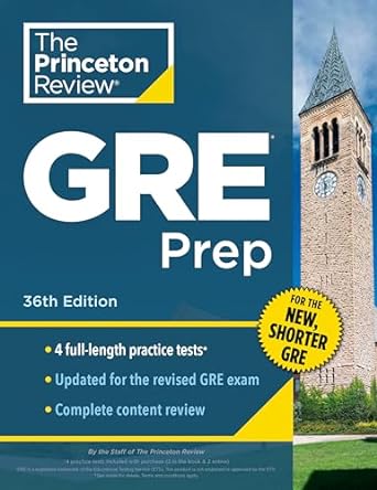 princeton review gre prep 4 practice tests + review and techniques + online features 36th edition the