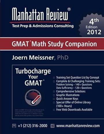 manhattan review turbocharge your gmat math study companion 4th edition joern meissner, manhattan review