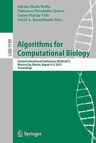 algorithms for computational biology second international conference alcob 2015 mexico city mexico august 4 5