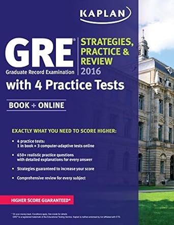 gre 2016 strategies practice and review with 4 practice tests book + online pap/psc edition kaplan