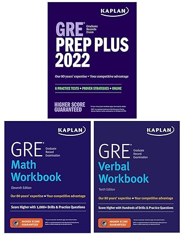 gre complete 2022 3 book set 6 practice tests + proven strategies + online 1st edition kaplan test prep