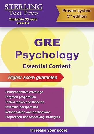 gre psychology comprehensive review for gre psychology subject test 1st edition sterling test prep