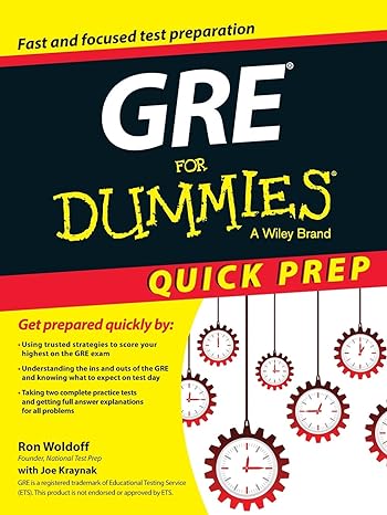 gre for dummies quick prep 1st edition ron woldoff ,joseph kraynak 1119068649, 978-1119068648