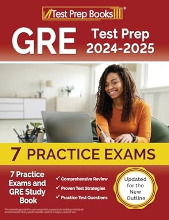 gre test prep 2024 2025 7 practice exams and gre study book updated for the new outline 1st edition joshua