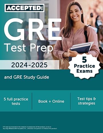 gre test prep 2024 2025 5 practice exams and gre study guide 1st edition jonathan cox 1637984839,