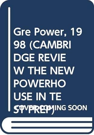 gre power 1998 1st edition  0028616944, 978-0028616940