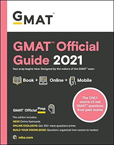 gmat official guide 2021 book + online 1st edition gmac 1119687950, 978-1119687955