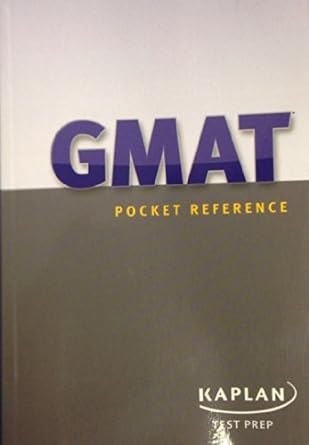 kaplan gmat pocket reference 1st edition kaplan b001cex244