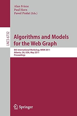 algorithms and models for the web graph 8th international workshop waw 2011 atlanta ga usa may 27 29 2011