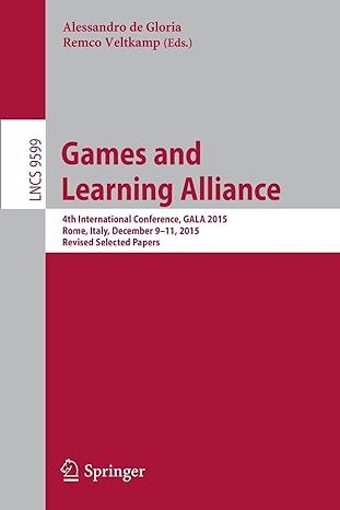 games and learning alliance  international conference gala 2015 rome italy december 9 11 2015 1st edition