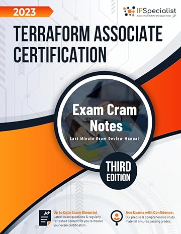 terraform associate certification exam cram notes  2023 1st edition ip specialist 979-8862000252