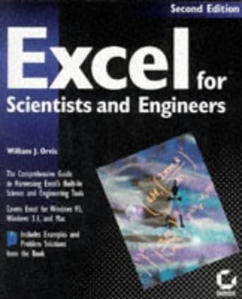 excel for scientists and engineers subsequent edition william j. orvis 0782117619, 978-0782117615