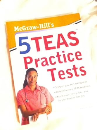mcgraw hill s 5 teas practice tests 1st edition kathy a. zahler 0071767770, 978-0071767774