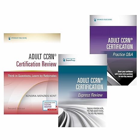 adult ccrn certification complete review study bundle 1st edition kendra menzies kent ms rn ccrn cnrn scrn