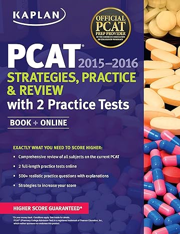 kaplan pcat 2015 2016 strategies practice and review with 2 practice tests book + online 1st edition kaplan