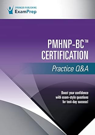 pmhnp bc certification practice qanda 1st edition springer publishing company 0826146163, 978-0826146168