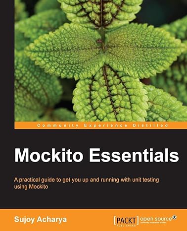 mockito essentials 1st edition sujoy acharya 1783983604, 978-1783983605