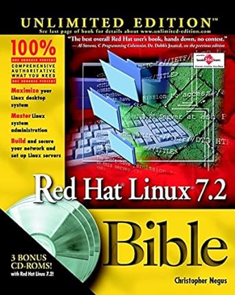 red hat linux 7 2 bible 1st edition christopher negus 0764536303, 978-0764536304