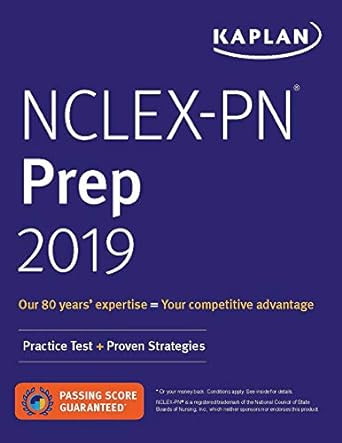 nclex pn prep 2019 practice test + proven strategies 1st edition kaplan test prep 1506245439, 978-1506245430